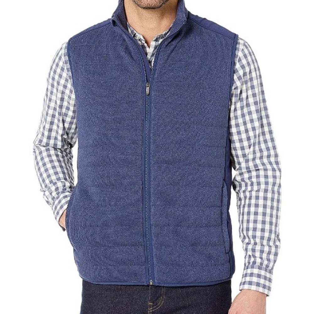 Brand new w tags vineyard vines perf sweater fleece vest in deep bay size small